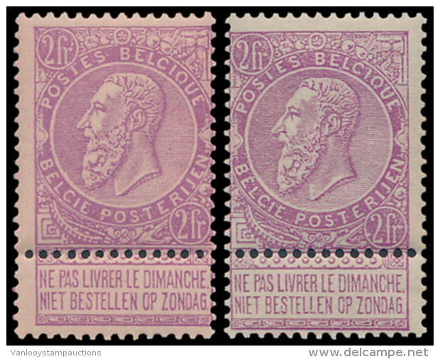 N&deg; 53/67 'Volledige Reeks', Zm (OBP &euro; 2. - 1893-1900 Fine Barbe