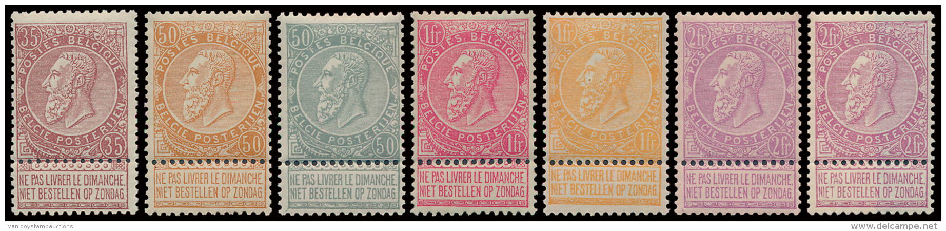 N&deg; 53/67 'Volledige Reeks' Met CERT., Zm - 1893-1900 Fijne Baard