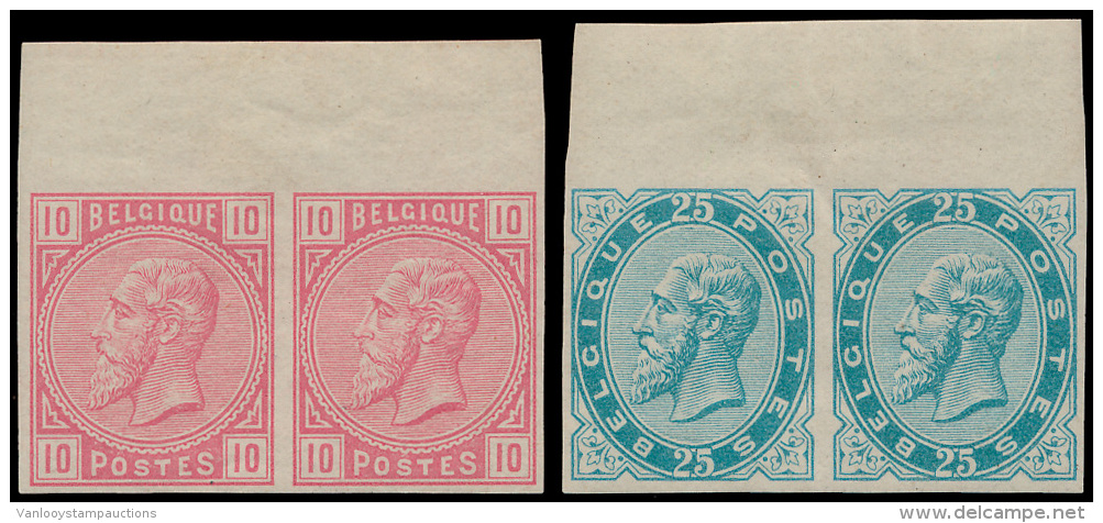 N&deg; 38 '10c' **  En 40 '25c' *, Beide In - 1883 Leopold II