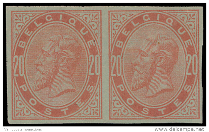 Leopold II 20c, Kleurproefdruk Vd Plaat - 1883 Leopold II