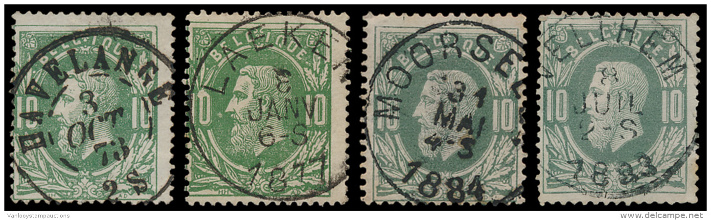 N&deg; 30, Assortiment Van 85 Zegels, Alle M - 1869-1883 Leopold II