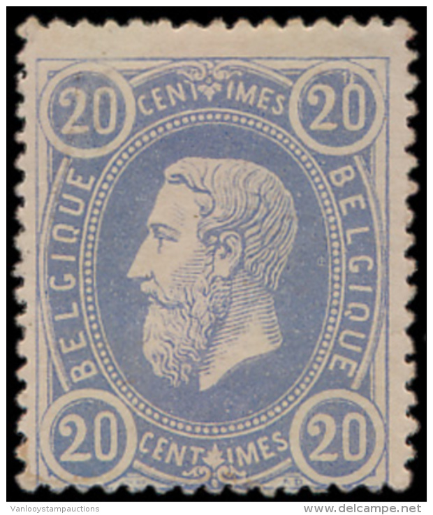 N&deg; 31a '25c Lichtultramarijn', Zm (OBP &euro; - 1869-1883 Leopold II