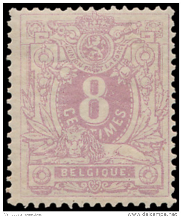 N&deg; 29 '8c Violet', Zm (OBP &euro; 230) - 1869-1883 Leopold II