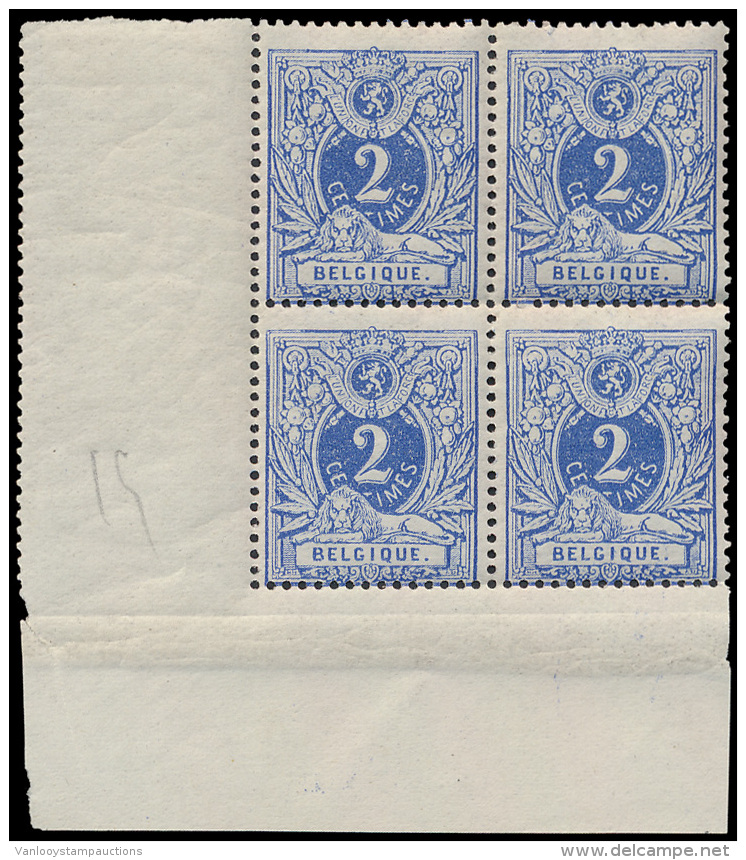 N&deg; 27A '2c Hevigblauw, Tanding 15, Op Du - 1869-1883 Leopold II