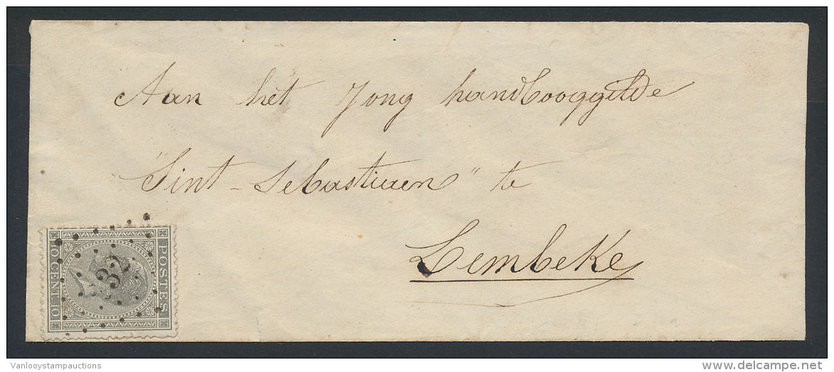 N&deg; 17, Briefje Puntstempel 32 (Beaumont) - 1865-1866 Profiel Links