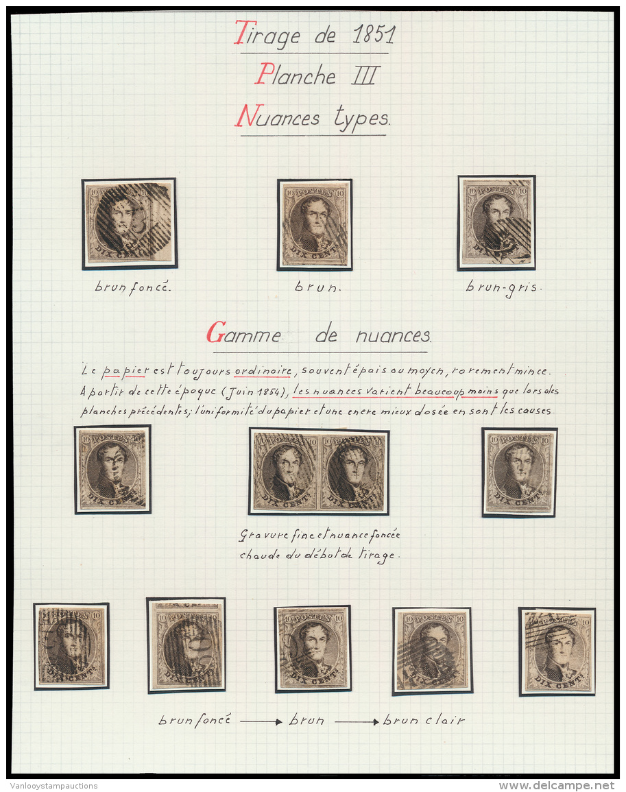 Prachtige Studieverzameling Vd Platen I - 1849-1865 Medaillons (Varia)