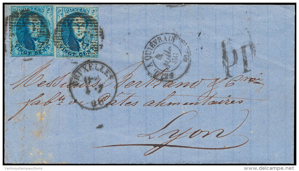 N&deg; 11A (2x) Verschillende Tinten, Op Bri - 1858-1862 Medaillons (9/12)