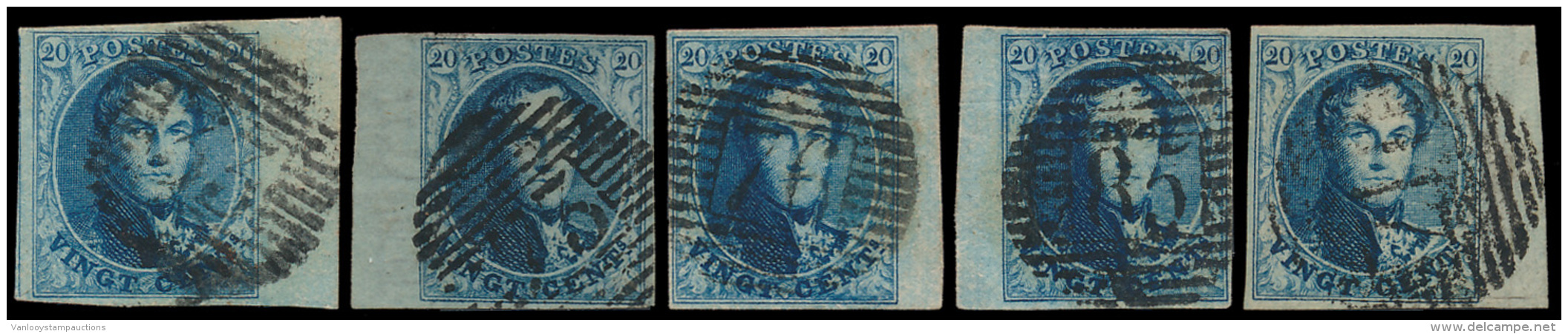 N&deg; 7 (10x), Selectie Van Breed Gerande E - 1851-1857 Medaillons (6/8)