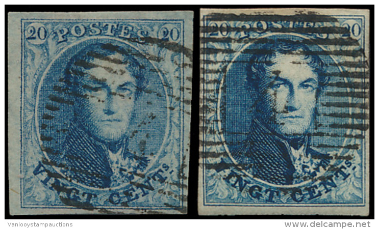 N&deg; 4 En 4A, De 2 Papiersoorten, Beide Go - 1849-1850 Medallions (3/5)