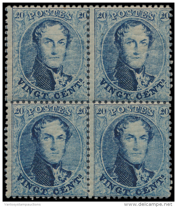 N&deg; 15 B '20c Blauw, Tanding 14 1/2' (Blo - 1849-1865 Medaillons (Varia)