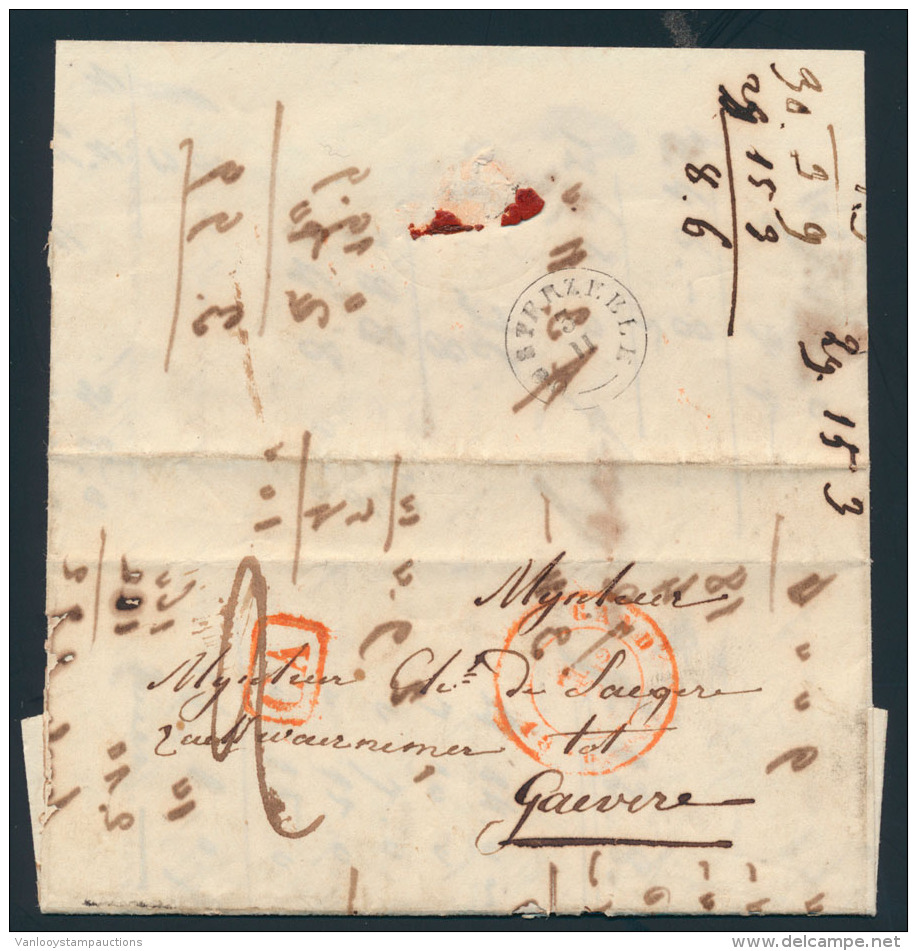 1846, Brief Uit Gent 2 Feb Naar Gavere, - Andere & Zonder Classificatie