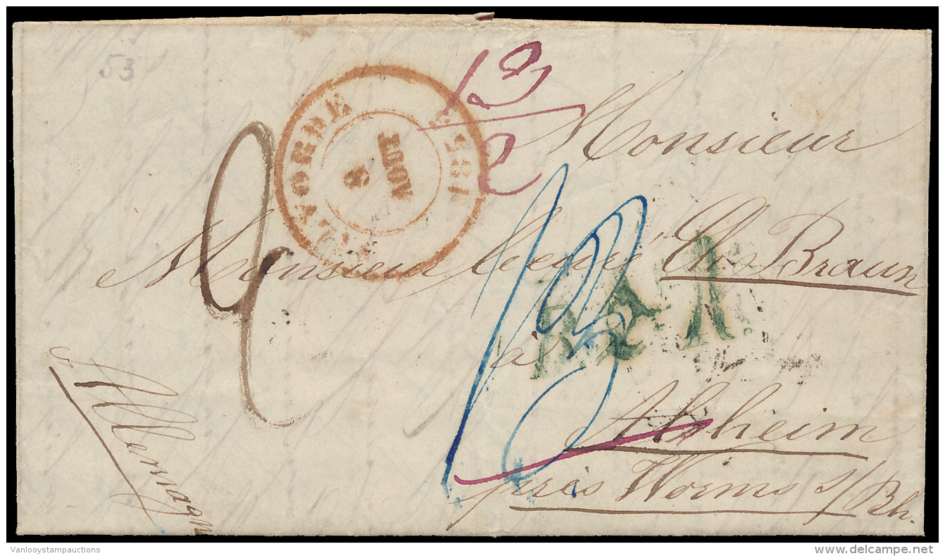 1850/1864, Assortiment Van 9 Brieven Uit - Andere & Zonder Classificatie