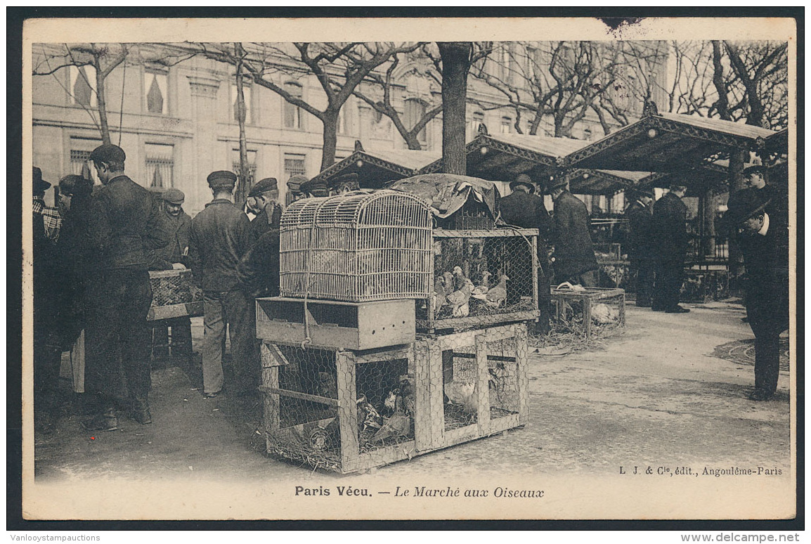 Paris V&eacute;cu 'le March&eacute; Aux Oiseaux' (1 St - Andere & Zonder Classificatie