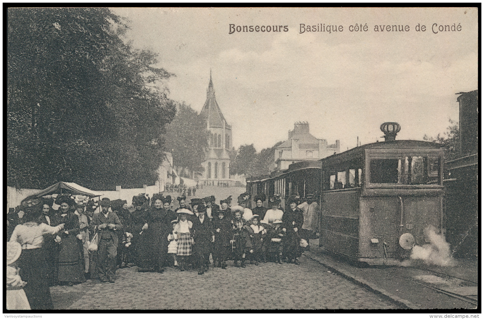 Bonsecour, Prachtzicht Op De Stoomtram ( - Zonder Classificatie