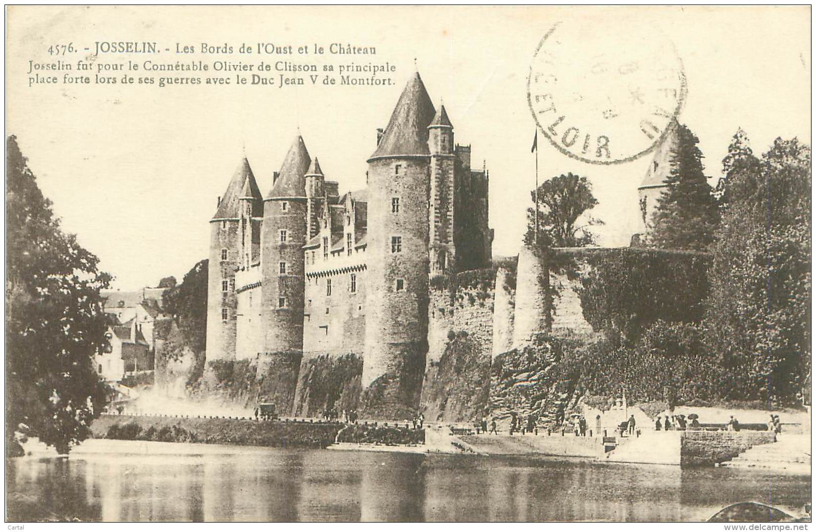 56 - JOSSELIN - Les Bords De L'Oust Et Le Château - Josselin