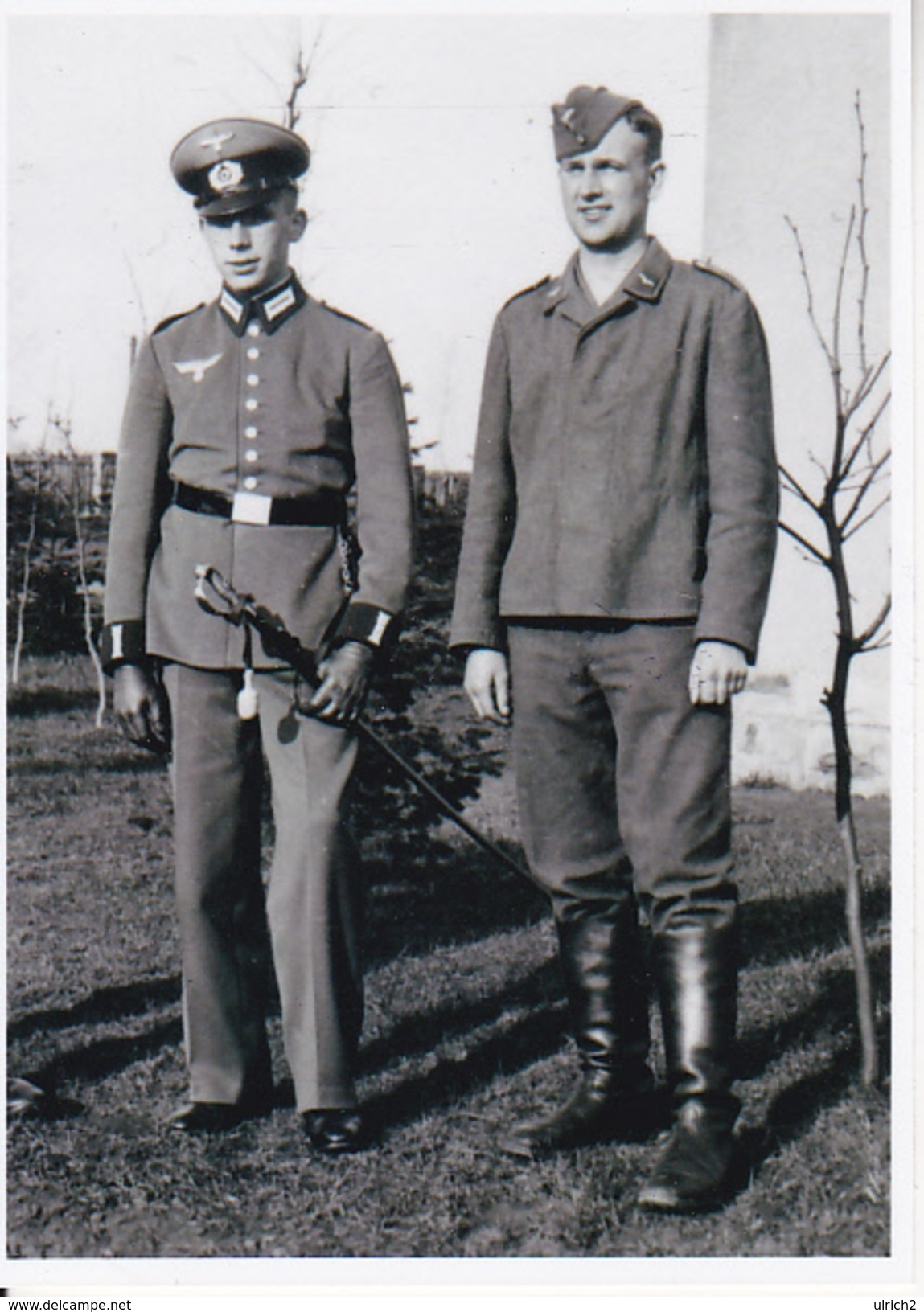 Foto Deutsche Soldaten - Degen - 2. WK - 9*6cm - Repro (29220) - Sonstige & Ohne Zuordnung