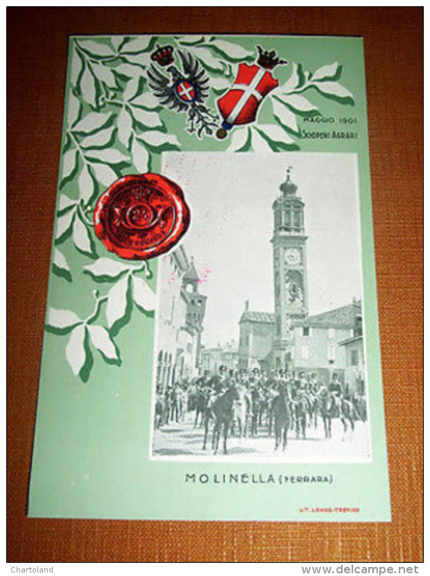 Cartolina Molinella ( Ferrara ) - Scioperi Agrari - Maggio 1901 - Ferrara