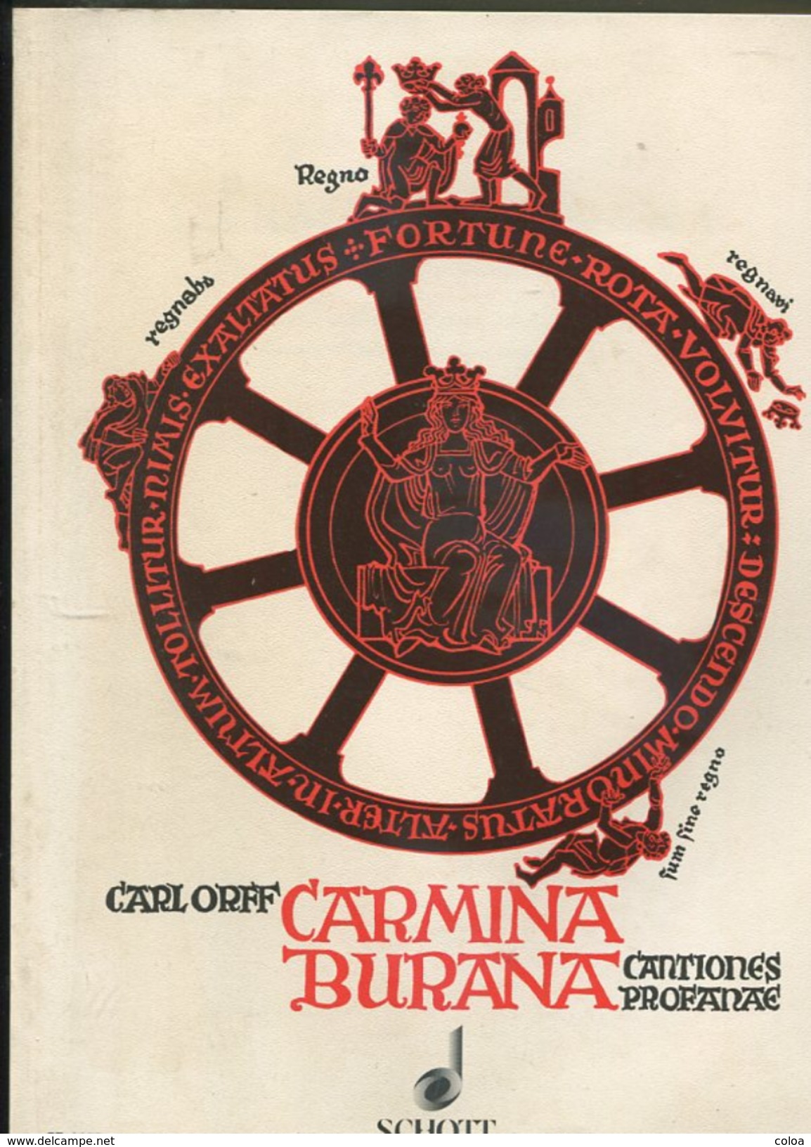 Partition Carl OFF Carmina Burana Cantiones Profanae - Partitions Musicales Anciennes