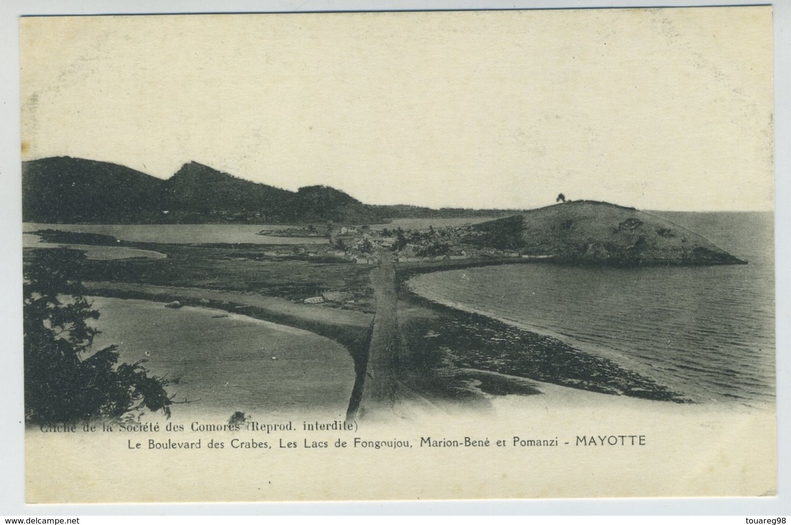 Carte Postale. Mayotte. Société Des Comores. Boulevard Des Crabes. Lacs De Fongoujou, Marion-Bené Et Pomanzi. - Mayotte