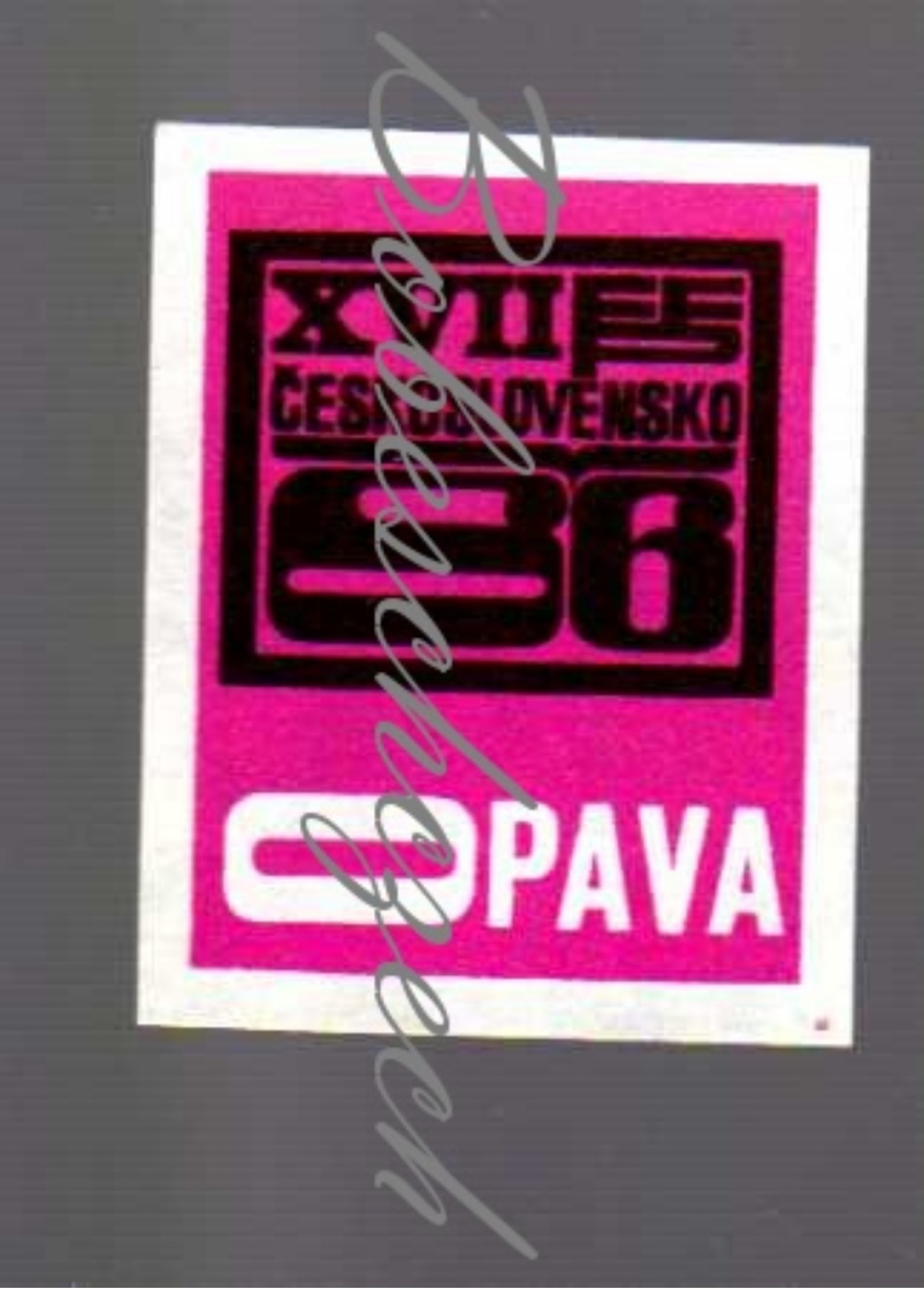 46-131 CZECHOSLOVAKIA 1966 Opava  XVII. FFP Festival Of The Working People Cultural Politics Communist Regime - Luciferdozen - Etiketten