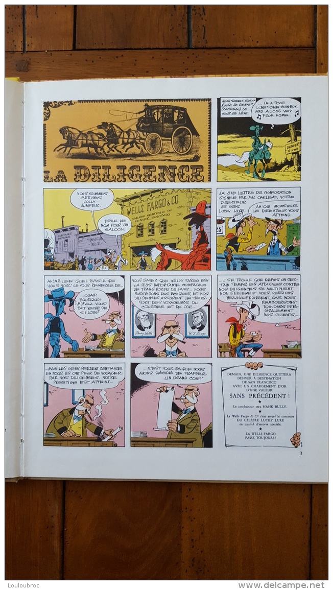 LUCKY LUKE LA DILIGENCE EDITION DARGAUD 1973 - Lucky Luke