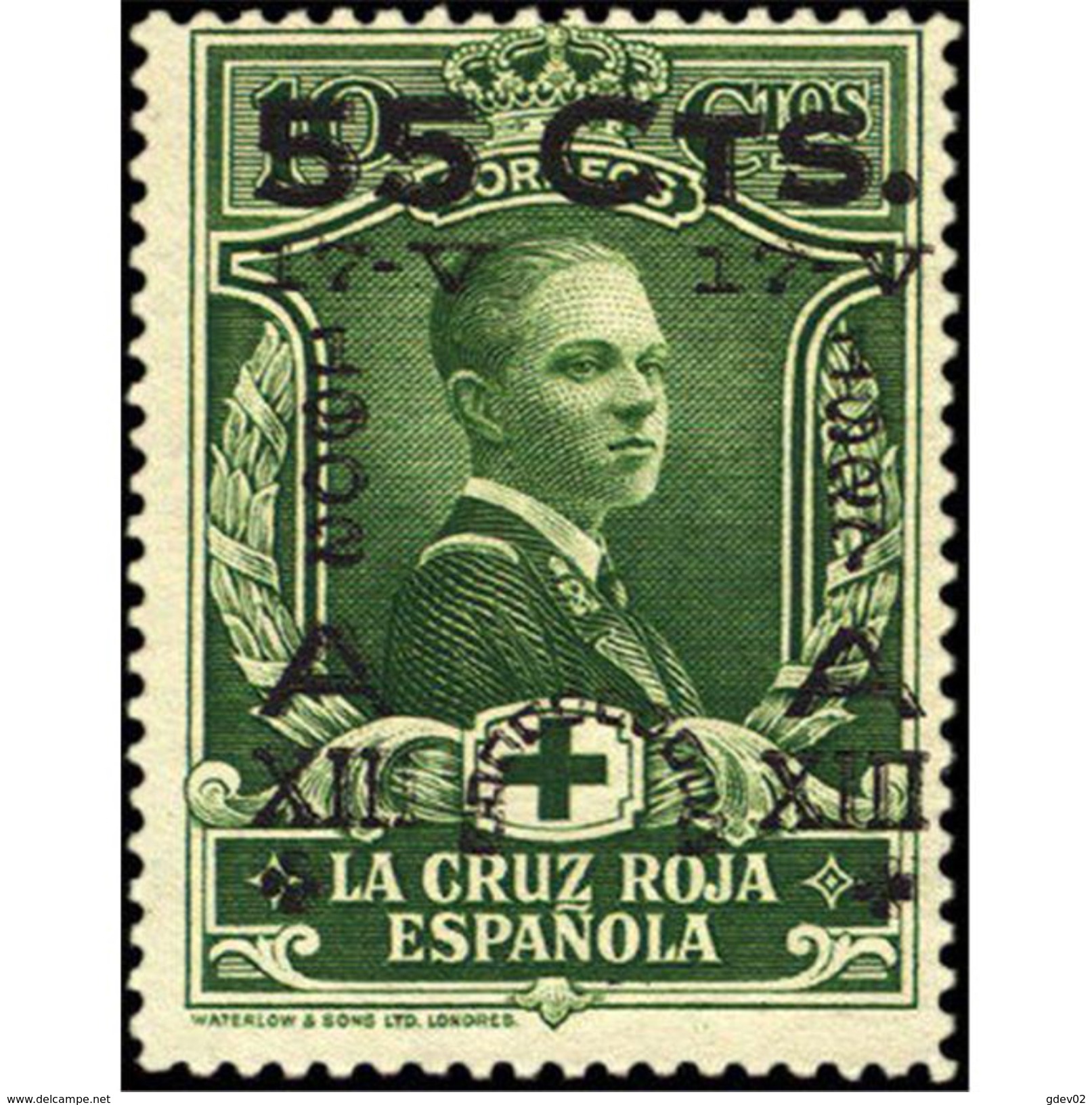 ES378STV-LFT**378S.España. Spain   Espagne.JUBILEO DEL REY  ALFONSO Xlll.1927 (Ed 378*) MAGNIFICO - Nuevos