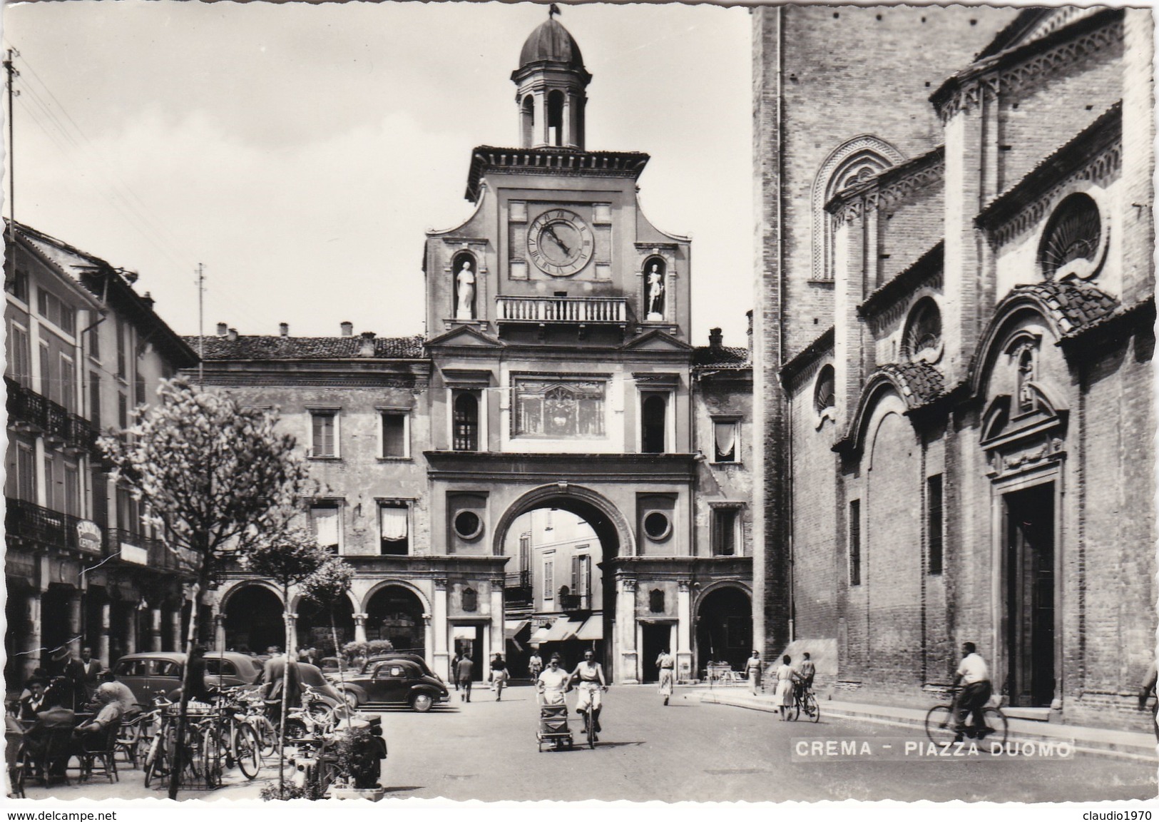 CARTOLINA - POSTCARD - CREMA - PIAZZA DUOMO - Cremona