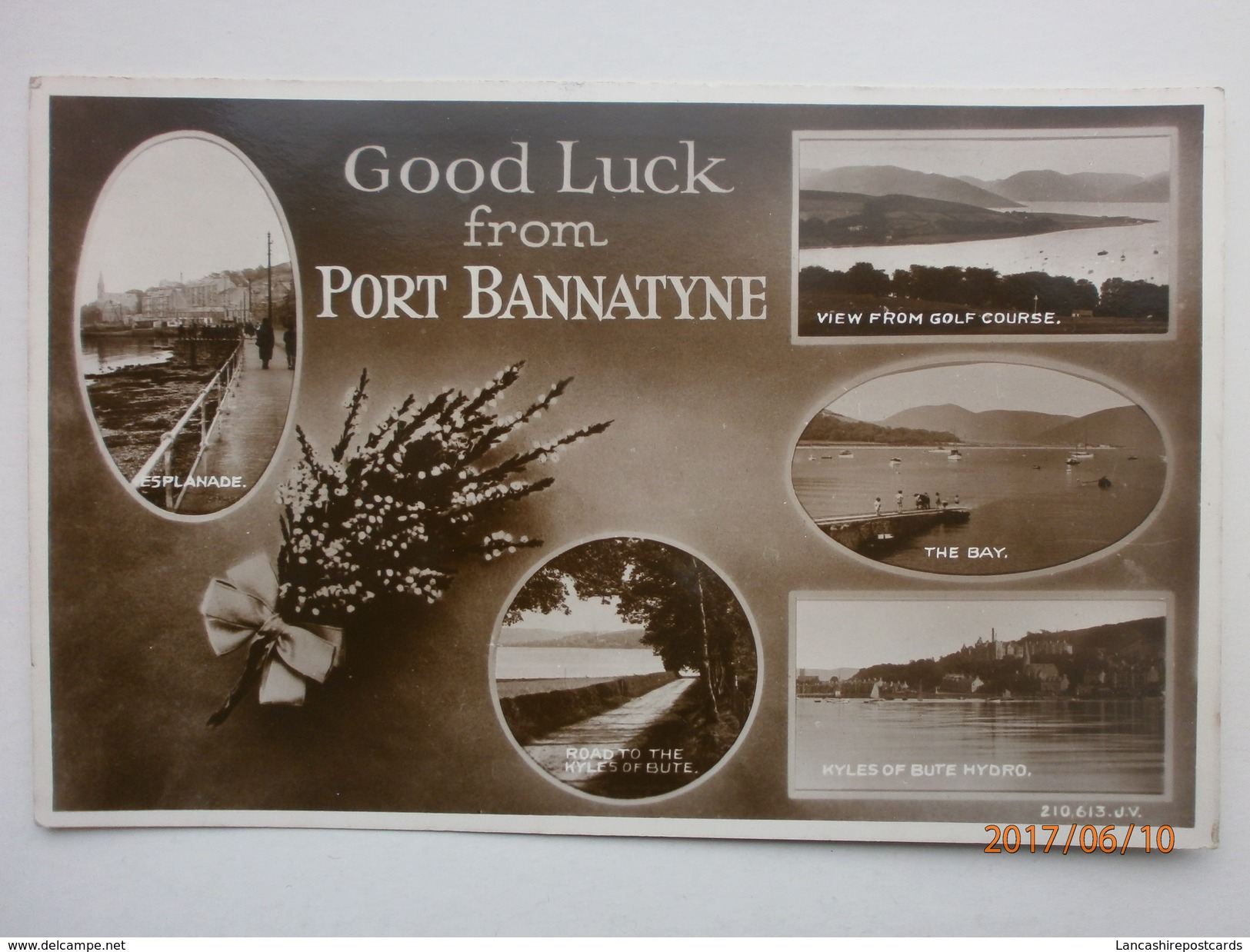 Postcard Good Luck From Port Bannatyne PU Rothsay Bute 1932 To Seghill Multiview My Ref B11326 - Bute