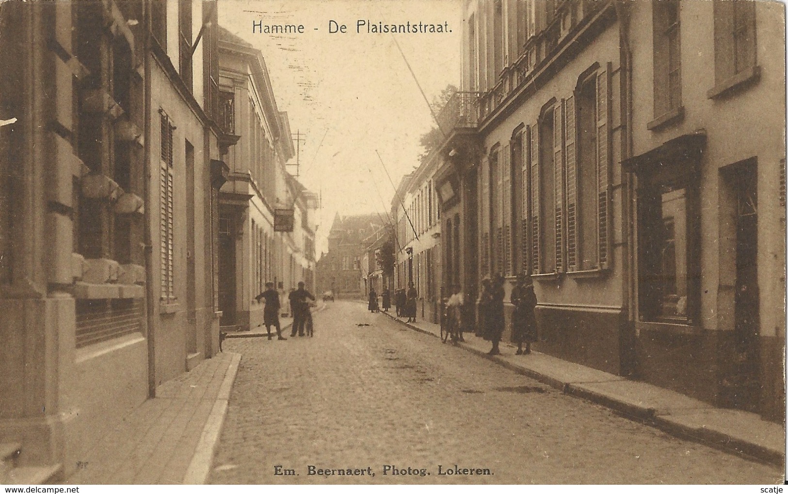 Hamme  -   De Plaisantstraat.    1927  Naar  Meysse - Hamme