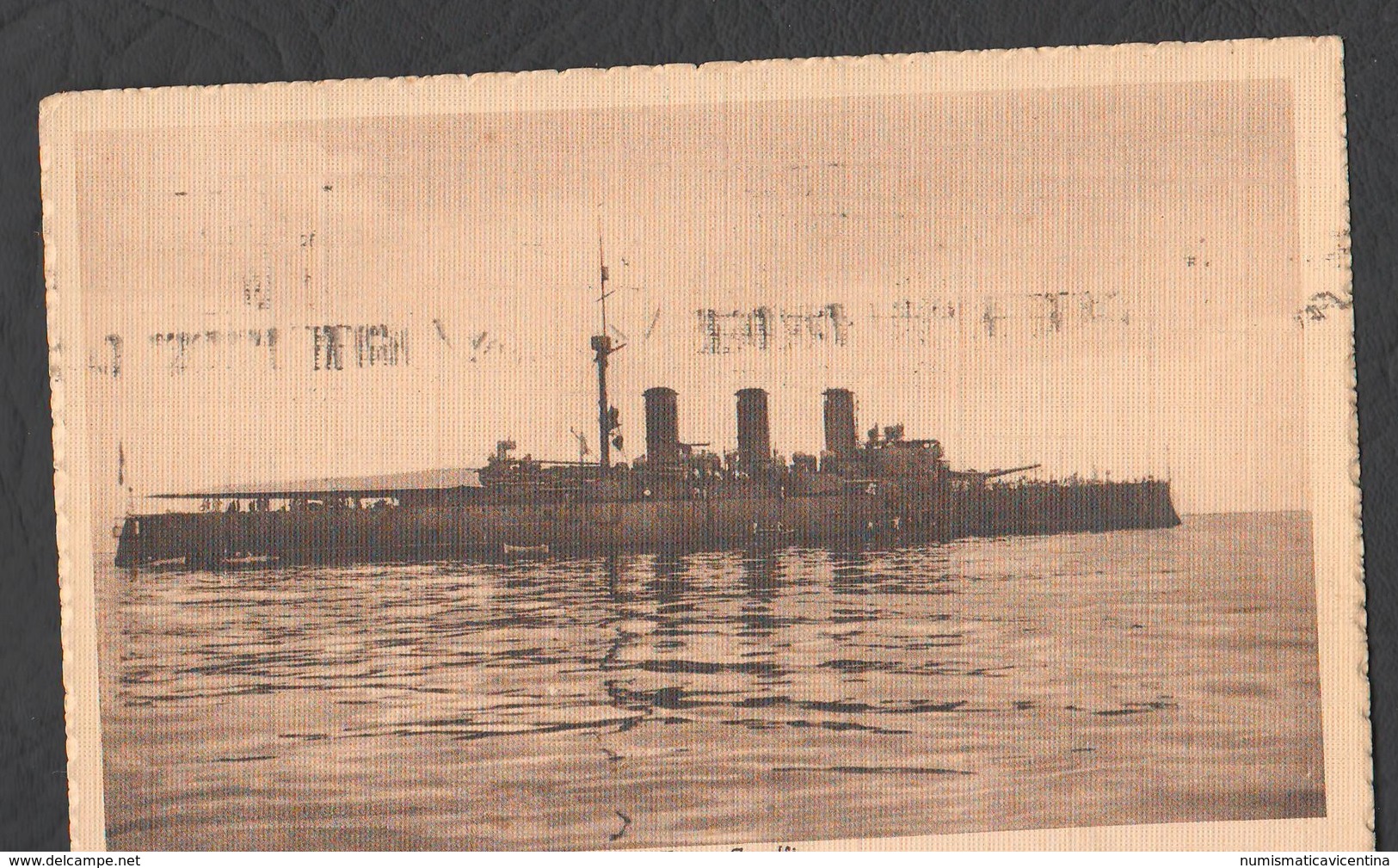 1914 Regia Nave Amalfi Genova  Ships Boote Schiffe Navires Navi - Guerra