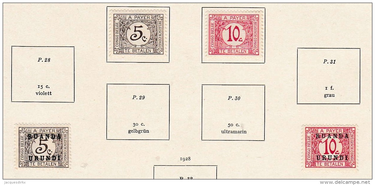 Congo      Page With Stamps - Ongebruikt