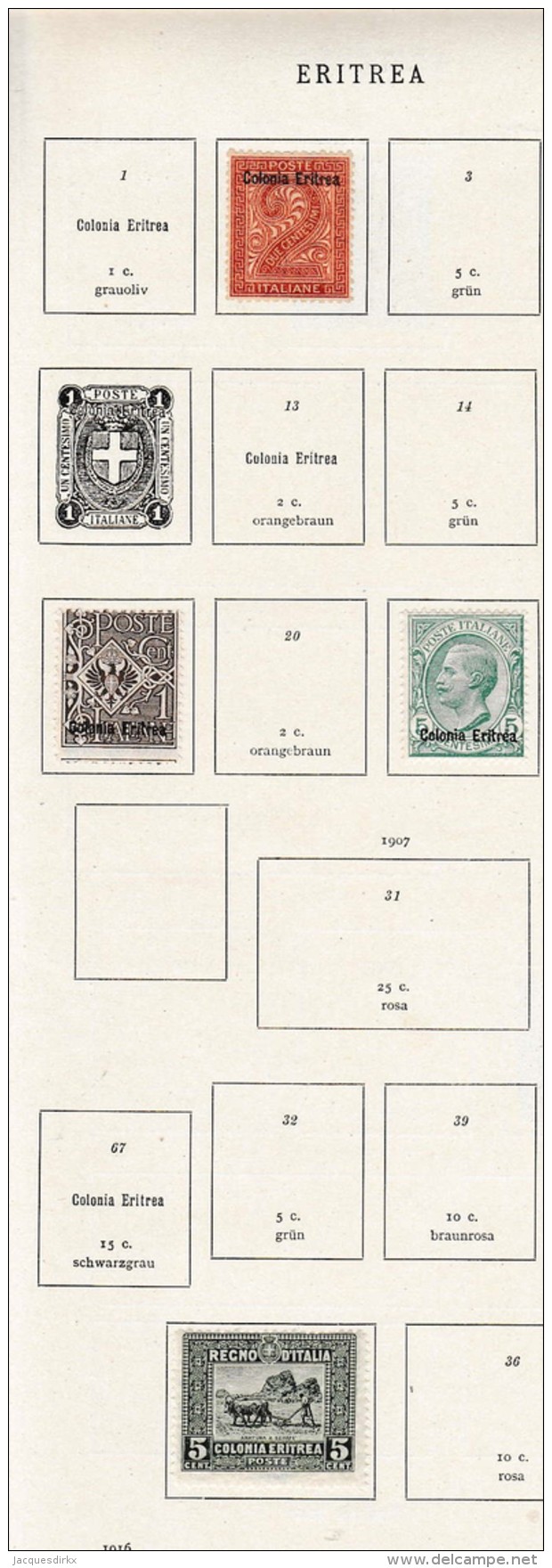 Eritrea    .     Page With Stamps - Eritrea