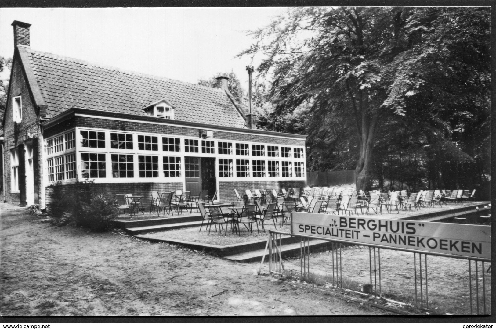 RESTAURANT 'T BERGHUIS AMERONGEN.ECHTE FOTO 673.VAN LEER. 1978.PANNEKOEKENSPECIALIST.ONGELOPEN.FRAAI! - Amerongen