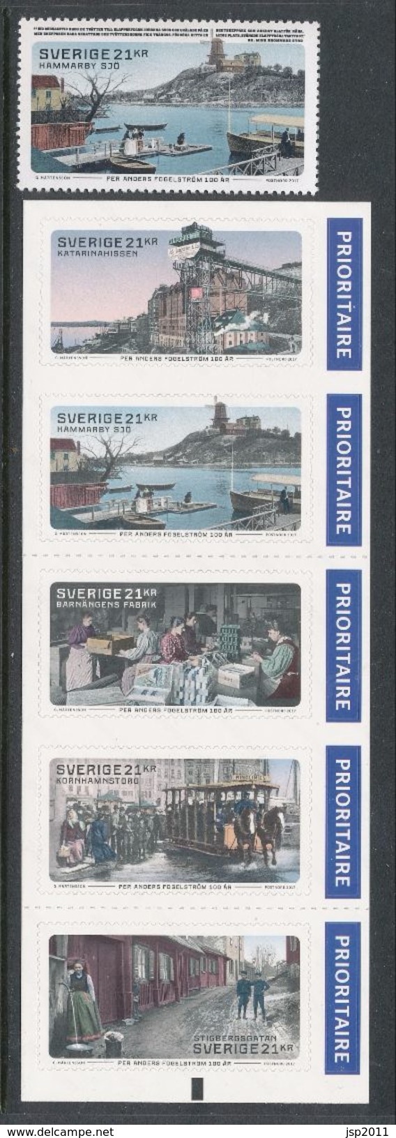 Sweden 2017. Facit # 3183-3187. Per Anders Fogelström. Set Of 6, See Description.  MNH (**) - Unused Stamps