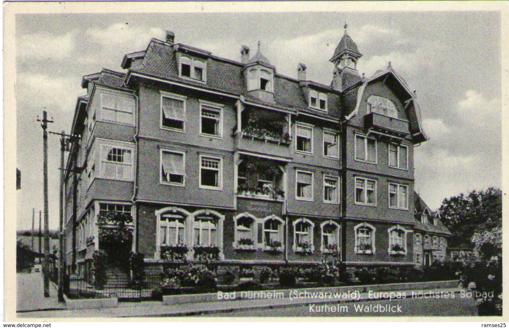 (34)  CPSM  Bad Duerrheim Europas Hochstes Solbau Kurheim Waldblick  (bon Etat) - Bad Duerrheim