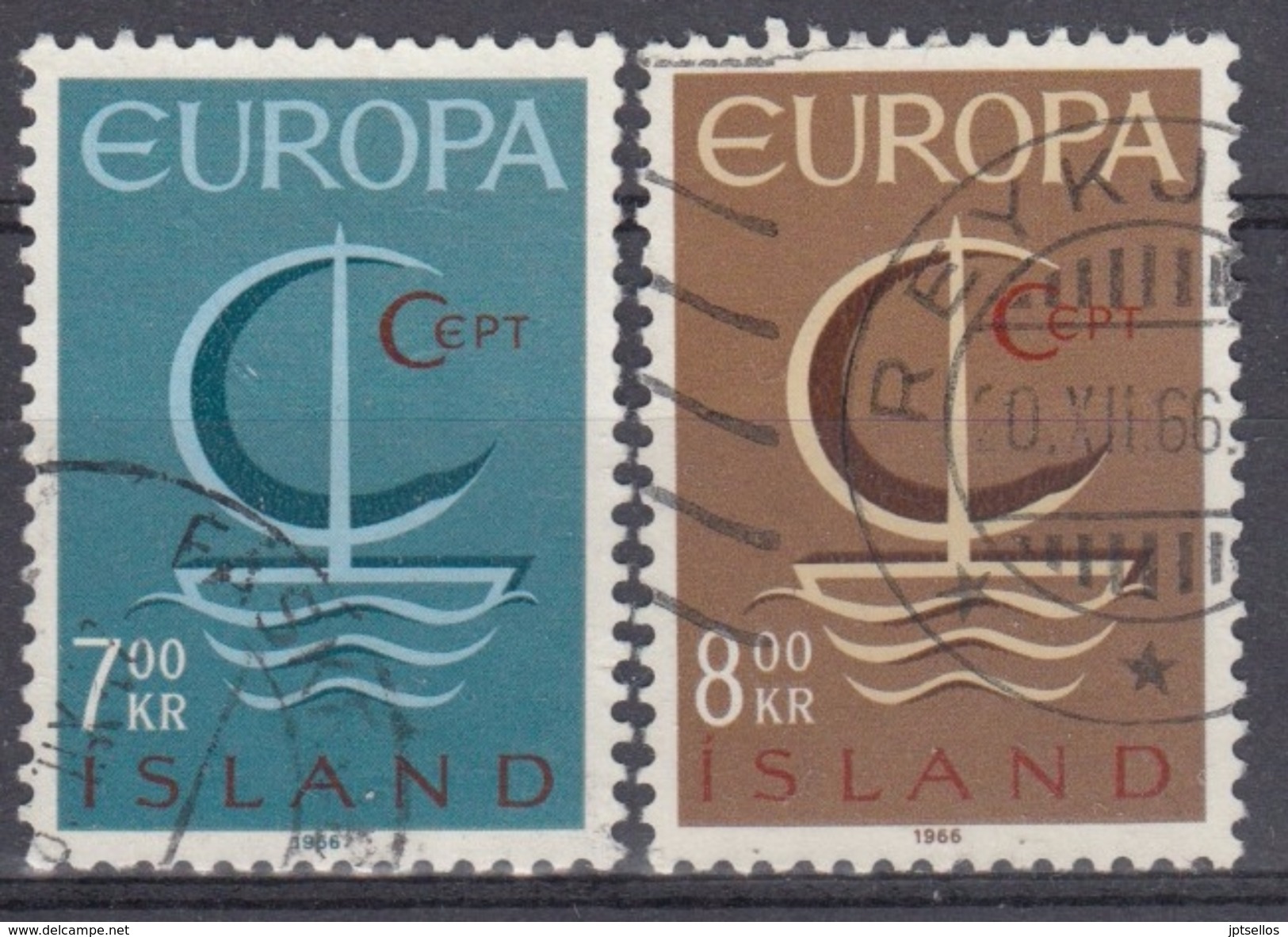 ISLANDIA 1966 Nº 359/60 USADO - Oblitérés