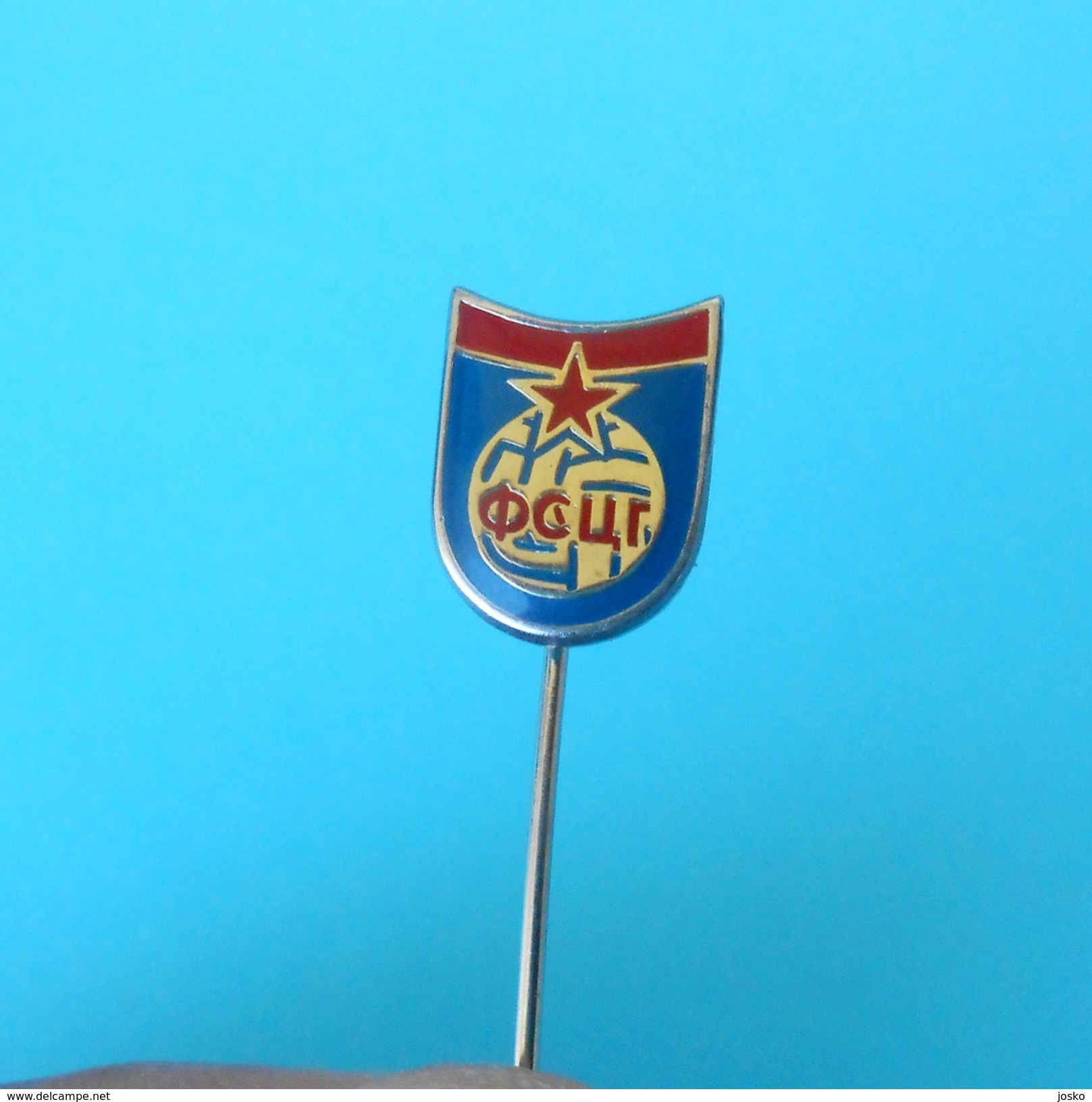 MONTENEGRO (ex Yugoslavia) FOOTBALL FEDERATION Vintage Pin Badge Soccer Association Fussball Calcio Futbol Futebol Foot - Football