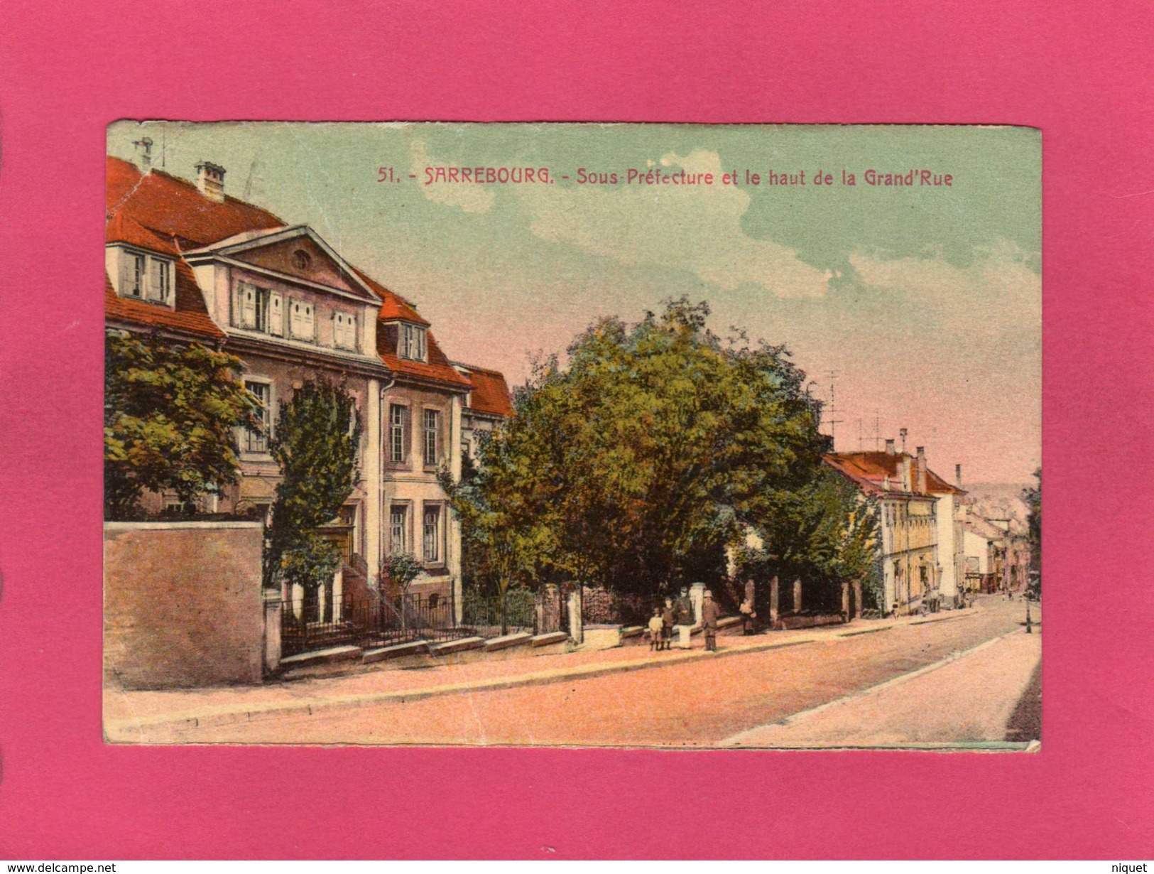 57 MOSELLE, SARREBOURG, Sous-Préfecture Et Le Haut De La Grand'Rue, Animée, 1924, , Animée, 1924, (Bergeret) - Sarrebourg