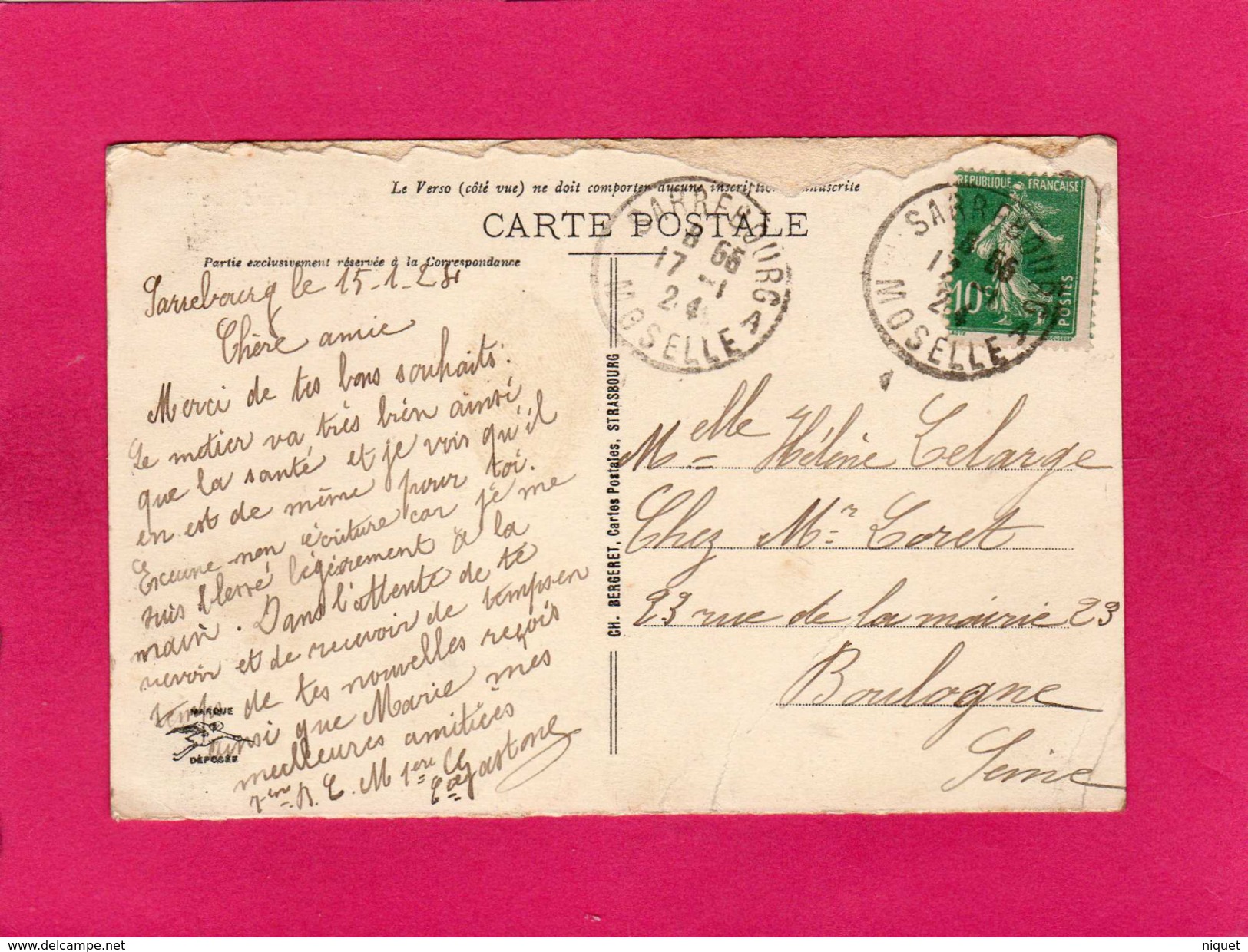 57 MOSELLE, SARREBOURG, Sous-Préfecture Et Le Haut De La Grand'Rue, Animée, 1924, , Animée, 1924, (Bergeret) - Sarrebourg