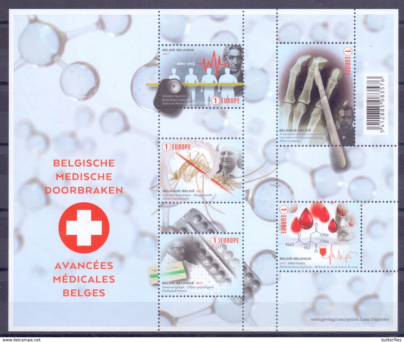 Belgie - 2017 - OBP - ** Belgische Medische Doorbraken ** Avancees Medicales Belges ** - Unused Stamps