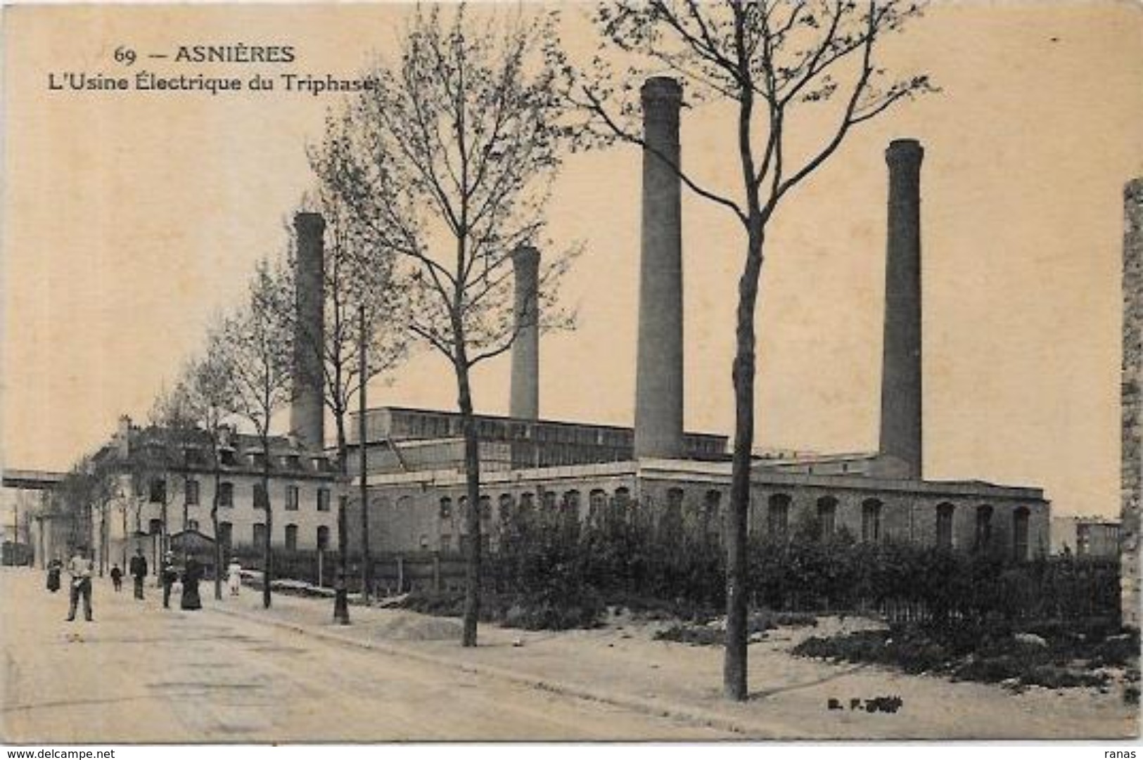 CPA Asnières L'usine électrique Non Circulé - Asnieres Sur Seine