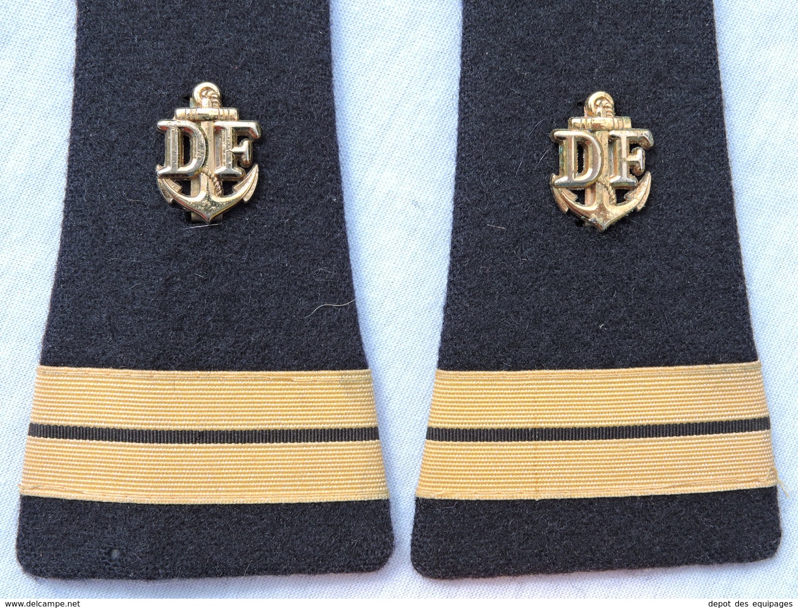 ANCIENNES EPAULETTES OFFICIER DOUANES MARITIMES #.1 - Police & Gendarmerie