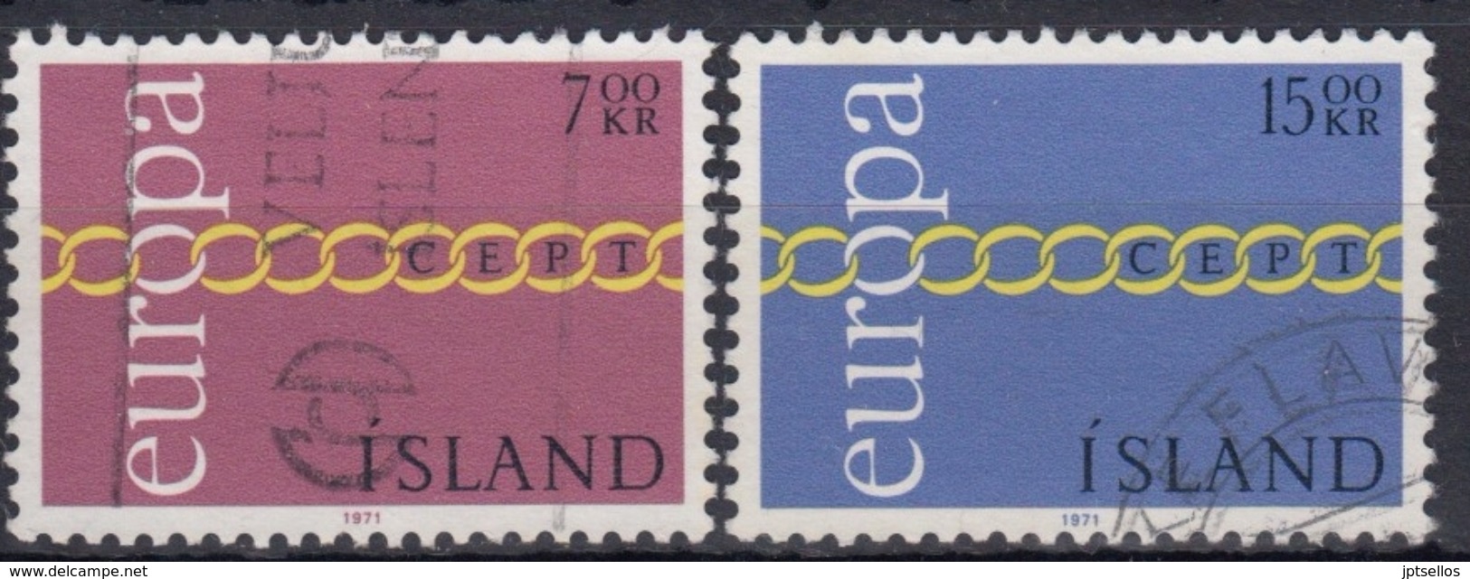 ISLANDIA 1971 Nº 404/05 USADO - Usati