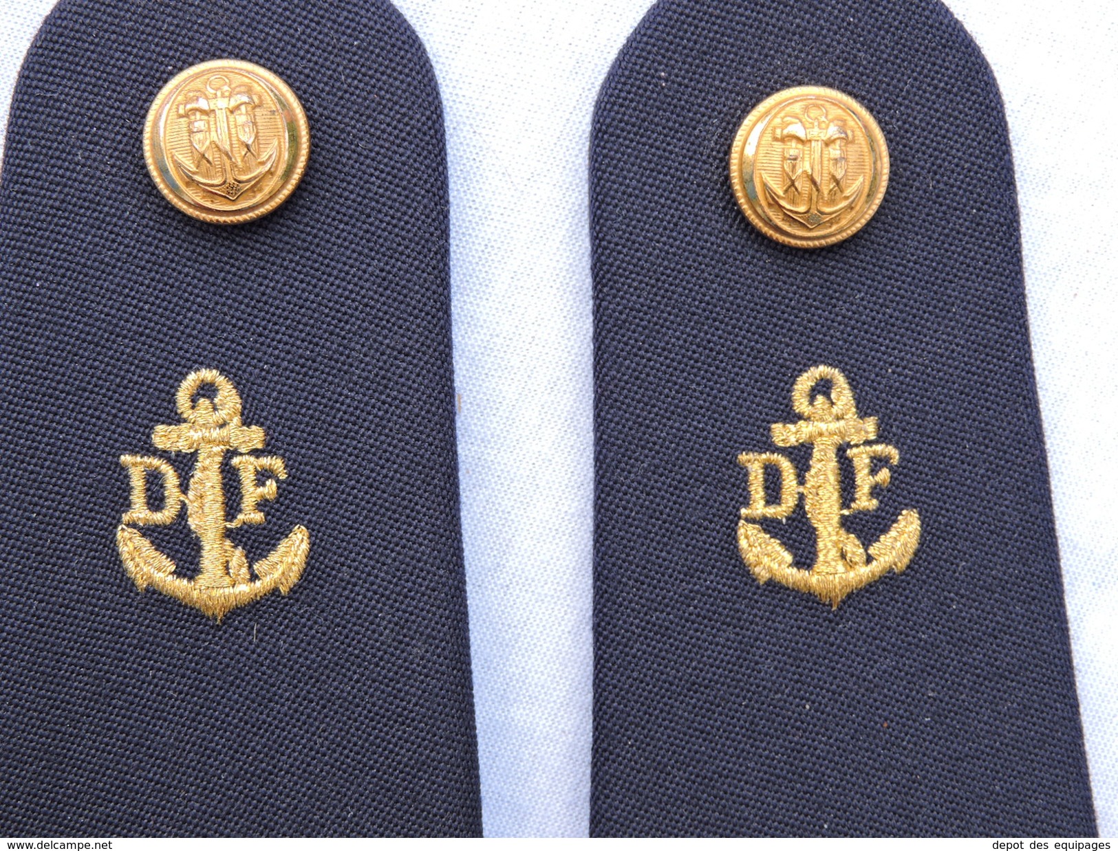 ANCIENNES EPAULETTES OFFICIER DOUANES MARITIMES #.3 - Police & Gendarmerie