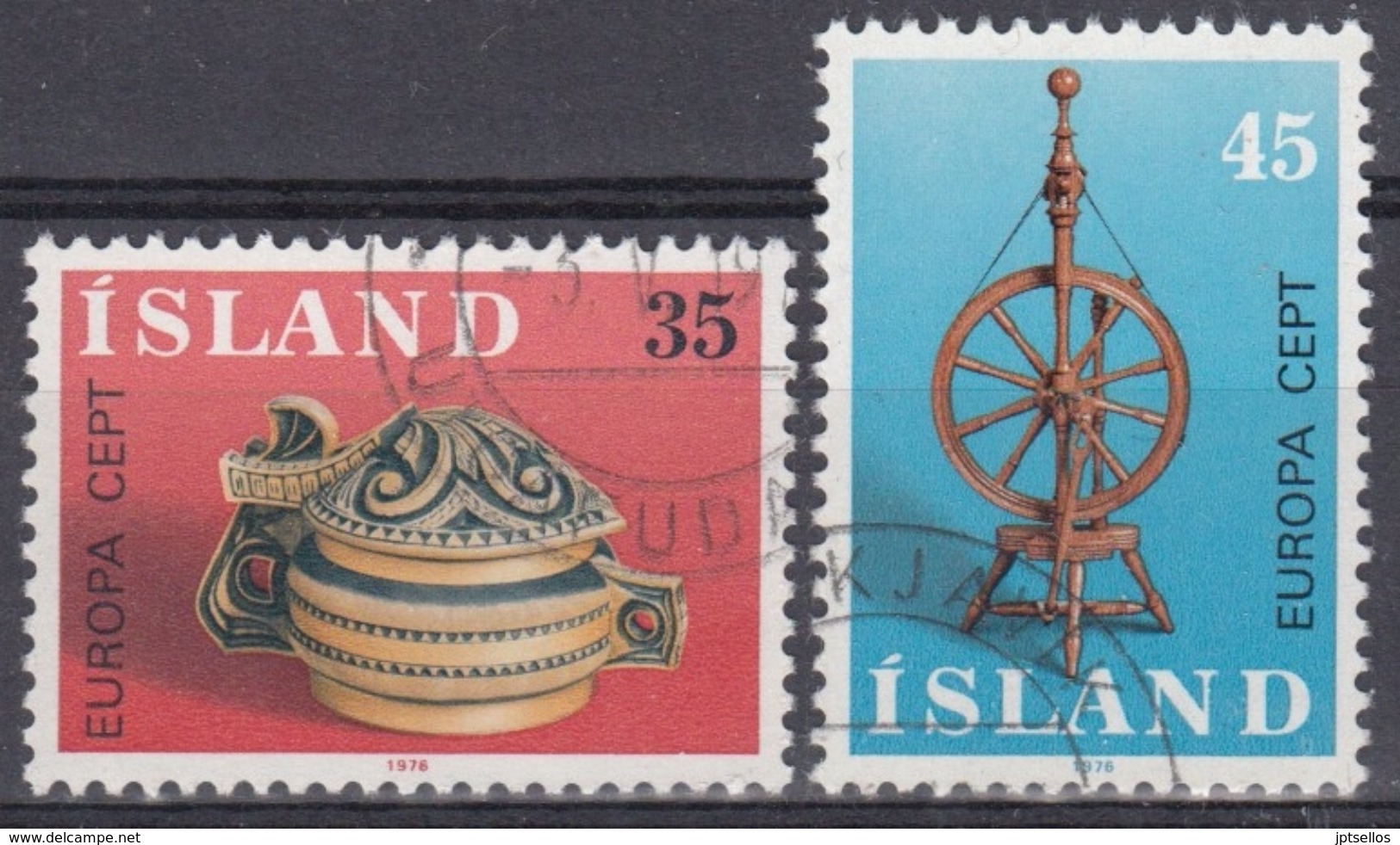 ISLANDIA 1976 Nº 467/68 USADO - Gebraucht