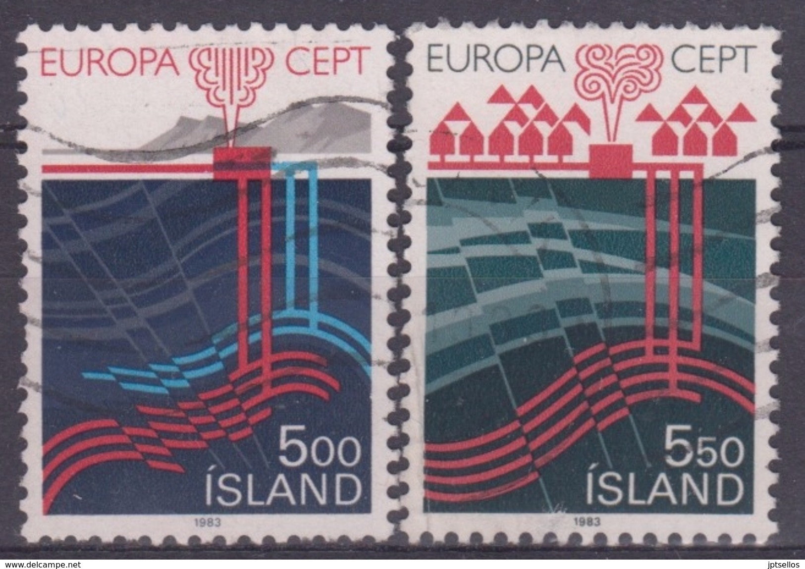 ISLANDIA 1983 Nº 551/52 USADO - Usati
