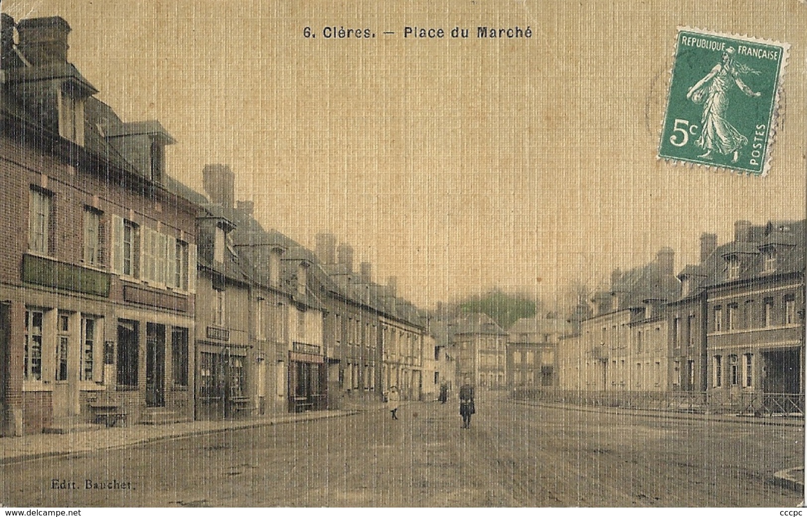 CPA Clères Place Du Marché - Clères