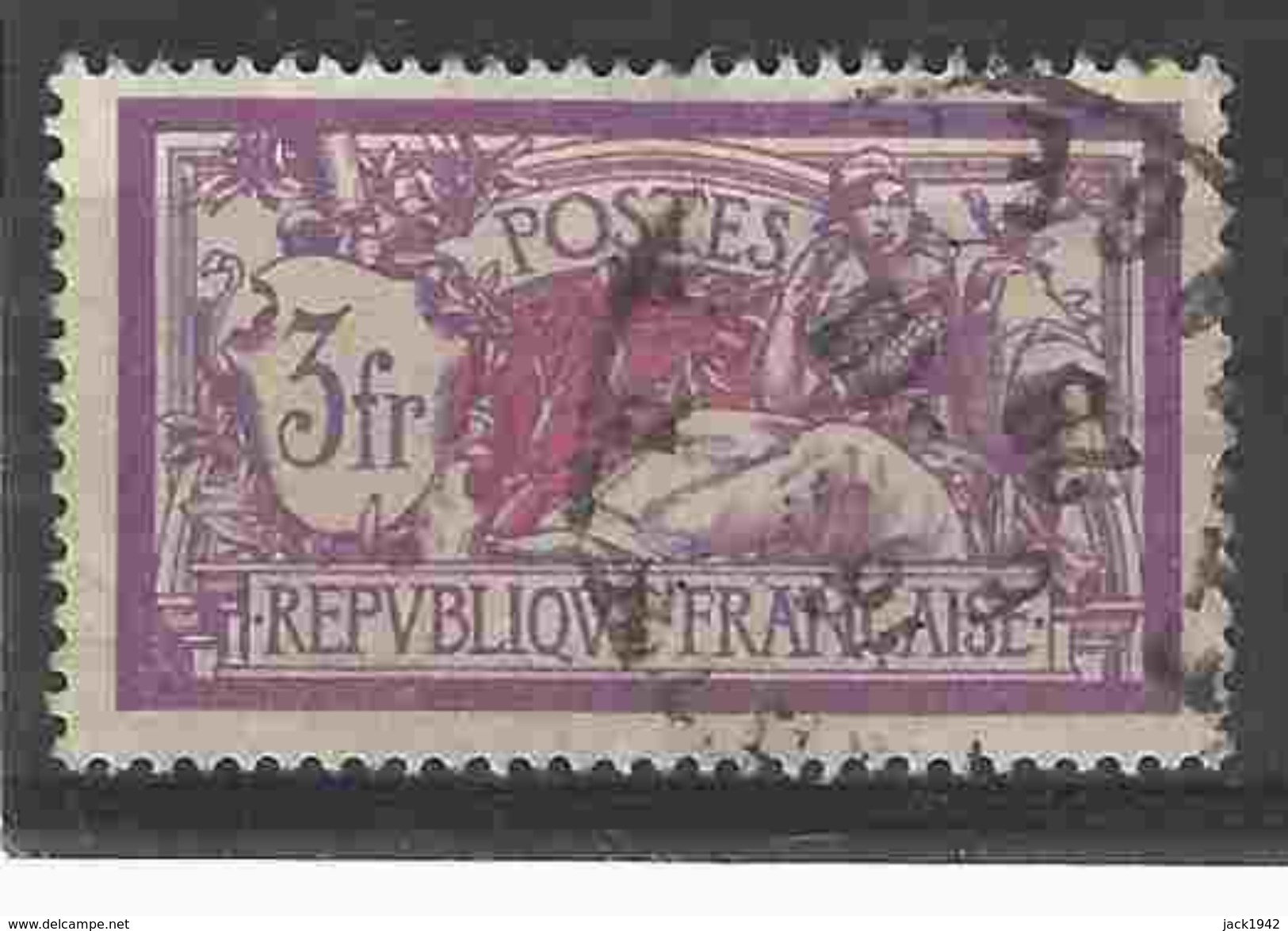 = - Yvert N° 240 Type Merson 3f Lilas Et Carmin - 1900-27 Merson