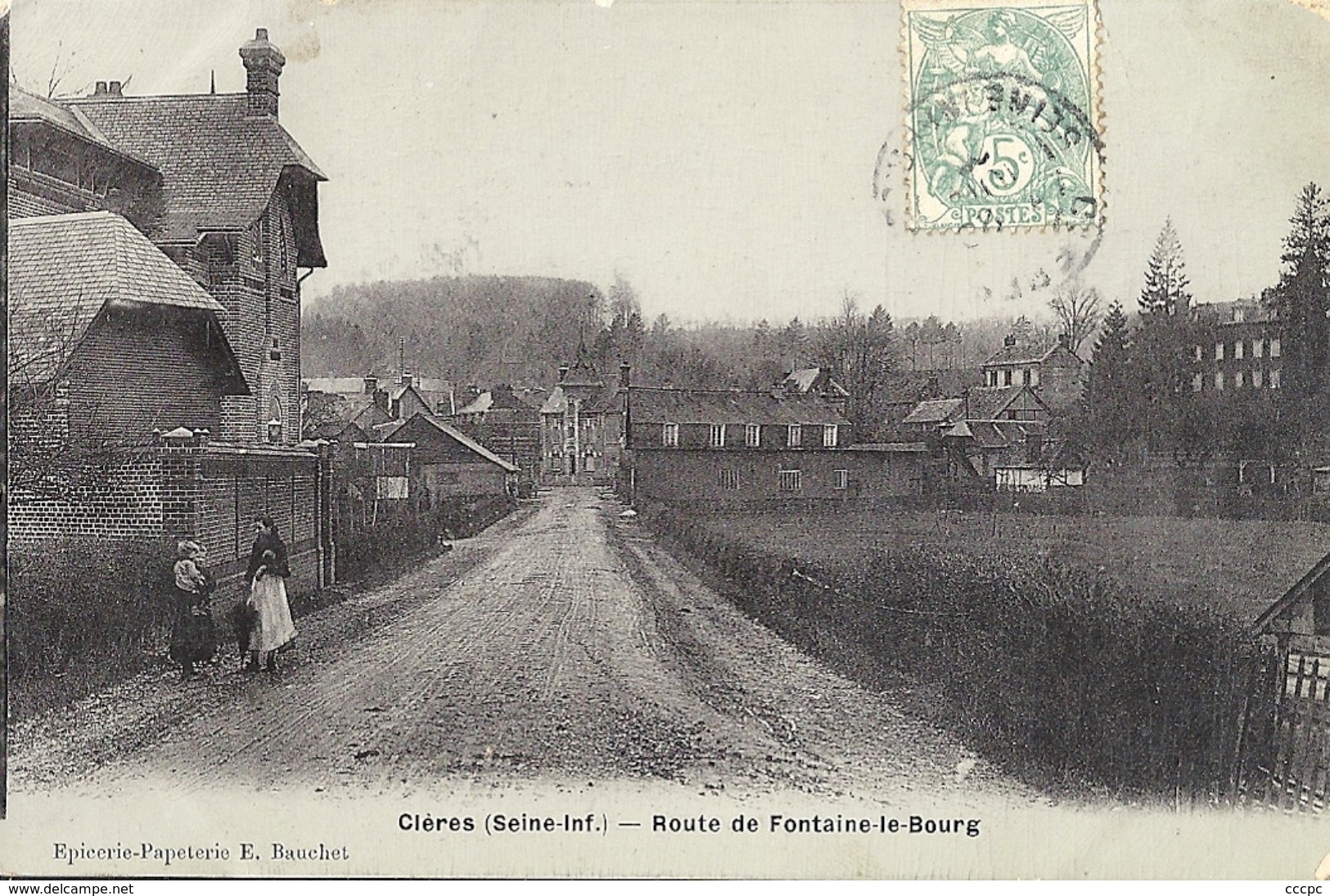 CPA Clères Route De Fontaine-le-Bourg - Clères