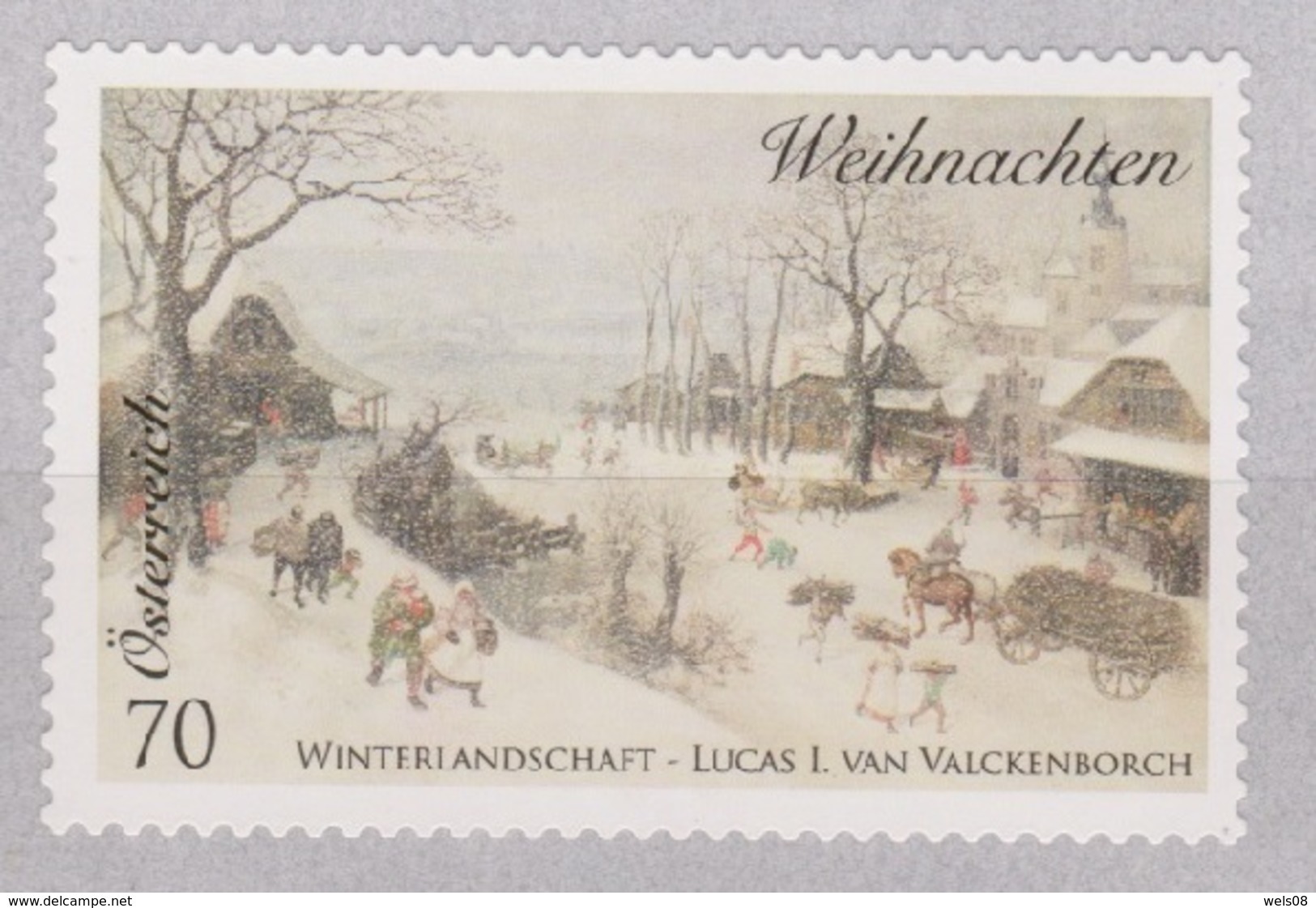 Österreich 2014:  "Weihnachten-Winterlandschaft" Sk.  Postfrisch (siehe Foto/Scan) - Gebraucht
